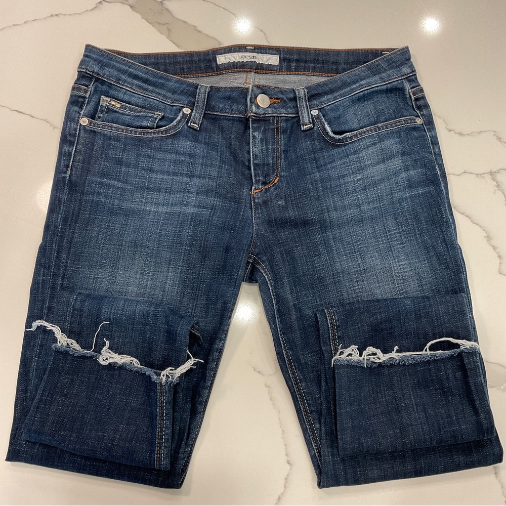 Joe’s Jeans - Chelsea Fit Raw Cropped Cut Skinny Jeans (29W)